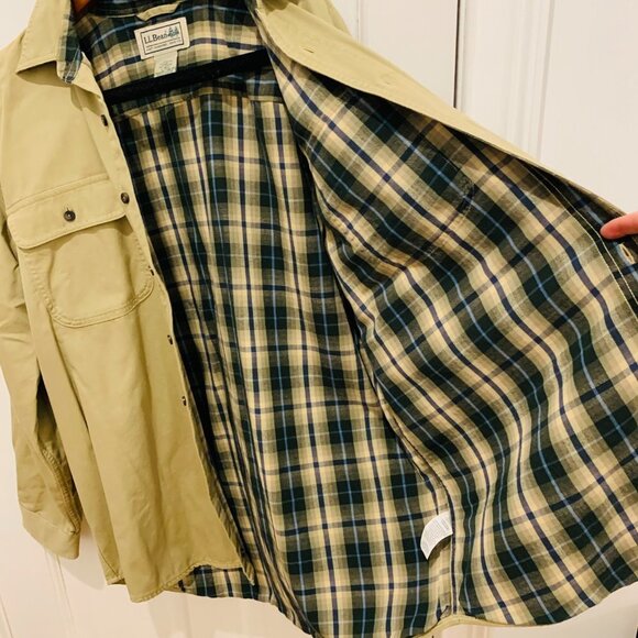 - Vintage LL BEAN Heavy Work Chore Shirt Jacket Size Large - Picture 11 of 11